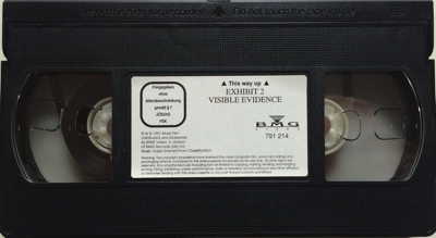 Mute Visible Evidence 1 one VHS video image picture 3