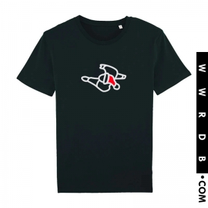 Clothing T-Shirt Mute (Walking Man + Santa Hat - Black) memorabilia primary image